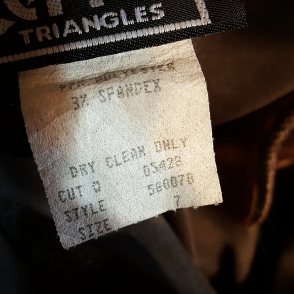 Suit. Jacket and dress. Moss green - Picture 7 of 7